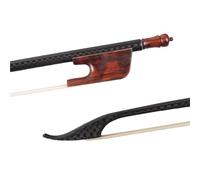 Arco Profesional De Violín Vintage Brazilwood/fibra De Carbono Blanco Negro Crin Respuesta Rápida 4/4 Violín Ligero Duradero(Type 3)