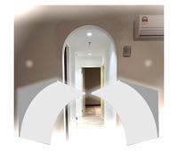 Arco redondeado para puerta, Kit de moldura arco puerta espuma, paquete 2, precurvado, pintable for puertas medio círculo, varios tamaños(35x35x35cm)