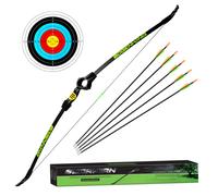 Arco Rey Flecha y Arco Set Tiro con Arco Objetivo Carcaj Flechas 110cm 15lbs