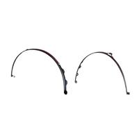Arco Rueda Cejas Kit De Carrocería para Ford para Mustang para Dark para Horse S650 2024 1 Par Protectores Guardabarros para Ruedas De Coche Paso Rueda Protector