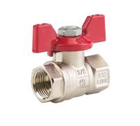 Arco sena - Válvula sena va30 3/4" hembra-hembra mariposa niquelado