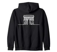 Arco Triunfo Line Art Paris Sudadera con Capucha