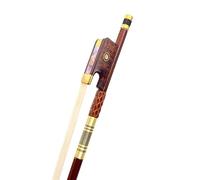 Arco violín 1pcs Strong Snakewood Letterwood Viola Bow, White Horsehair Horsetail, Rana De Madera