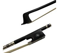 Arco violín 5 Piezas De 4/4 Fibra De Carbono Violín Arco Negro Arco De Carbono 4/4 Violin Brog Frog De Ébano