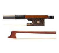 Arco violín de estudiante 4/4 Tamaño Brasilwood Fiddle Bow Round Stick Empuñadura White Horsehair Balance (Color : 1-2)