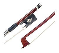 Arco violín de estudiante 4/4 Tamaño De Violín Brasil Brasilwood Bow Round Stick White Mongolia Horsehair Ebony Frog Bell Balanced Bow