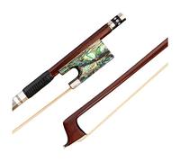 Arco violín de estudiante 4/4 Violín Bow Stick White Mongolia Horsehair Abalone Shell Frog & Slide Cupronickel Accessors