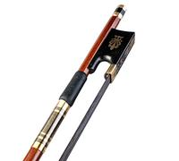 Arco violín de estudiante 5pcs/1set 4/4 Bow De Violín Bloque Ronda Caballo Negro Cabello Ébano Frog Durable