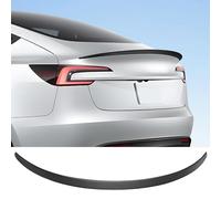 Arcoche Alerón Tesla Modelo 3, Alerón Trasero De Rendimiento, Tapa Trasera para Maletero Trasero para Accesorios Tesla Modelo 3 2016-2023 (Fibra De Carbono Brillante)