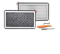 Arcoche Filtro HEPA con carbón activo para Tesla Model 3 2017-2025 Highland/Model Y 2020-2026 Juniper, Filtro de aire de escape con filtración de olores,Número OE:1107681-00-A(2 piezas)