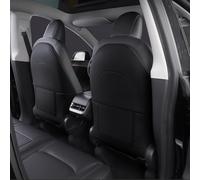 Arcoche Model Y Protector de Asiento Trasero para Tesla Asiento del Coche Cubierta Trasera Accesorios para el Model 3 Y S X de Cuero Kick Alfombrillas Anti-Huella con Bolsa de Almacenamiento 2 PCS