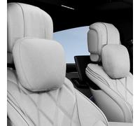 Arcoche reposacabezas de Coche - Espuma de Memoria PU Cuero Almohada Cuello de Coche, reposacabezas de Coche ergonómico para la Cabeza y el Cuello,2 Pieza