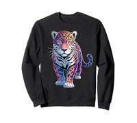 Arcoíris colorido de Jaguar | Jaguars Zoo Animal African Vintage Sudadera