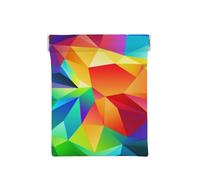 Arcoiris geométrico, Squeeze Top Wallet Bolsa de Almacenamiento para Mujer Monedero pequeño Bolsa de Cambio