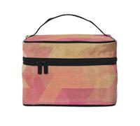 Arcoíris geométricoBolsa de Maquillaje, Bolsa de Cosméticos Portátil para Mujer-Organizador de Cosméticos de Viaje, Regalo para Momentos Especiales