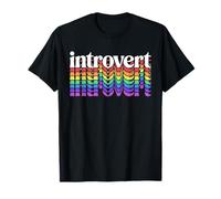 Arcoíris Introvertido Orgullo Identidad Camiseta