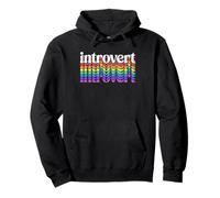 Arcoíris Introvertido Orgullo Identidad Sudadera con Capucha