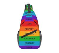 Arcoíris Lgbt Amor Gay Respeto Libertad Tolerancia Igualdad Orgullo Bolso Cruzado Unisex Mochilas Cruzadas Hombro Bolso De Pecho Para Correr Casual Hombres