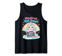 Arcoíris mágico de Unicornios de 100 días de Clases Camiseta sin Mangas