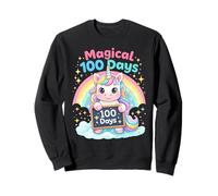 Arcoíris mágico de Unicornios de 100 días de Clases Sudadera