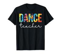 Arcoíris Retro con Efecto Anudado para el Regreso a Clases de Profesor de Baile Camiseta