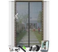 ARCOL Cortinas Mosquiteras para Puertas - Mosquitera con Imán de Ancho Recortable - Mosquitera para Puertas de Fijación Autoadherente - Cortinas Mosquiteras Magnéticas de Alta Resistencia (200x230 cm)