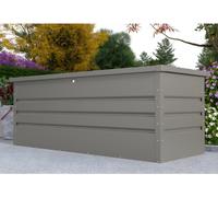Arcón de jardín de acero galvanizado gris TOMASO - volumen 582L