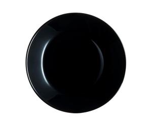 Arcopal Luminarc Zelie Negro Plato Postre Vidrio 18cm Sodo Apto Microondas Apto Frigorífico Apilable