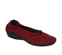 Arcopedico 4716 Cabrera, bailarinas con cordón de suave Lytech semibrillante., burdeos, 41 EU