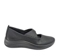 Arcopedico Verdon Tejido elástico Adaptable Negra: Bailarina Vegana, Ajuste elástico sin Cordones, cuña 3,5 cm, Suela PU inyectado, Ideal para Caminar y Estar de pie.