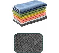 ARCORA Toalla de microfibra de línea suave, 1 unidad, gris, 40 x 40 cm