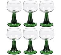 Arcoroc - 6 copas roman roman verde vino vasos copas de vino cristal 27 cl 0,2 l calibrado