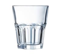 Arcoroc - Colección Granity - 6 vasos bajos de 27 e vidrio templado apilables -Uso profesional - Extremadamente resistentes - Fabricado en Francia - Embalaje reforzado para la venta online