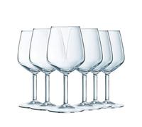 Arcoroc - Colección Silhouette - Set de 6 copas con pie 31 abricadas en Francia - Embalaje reforzado