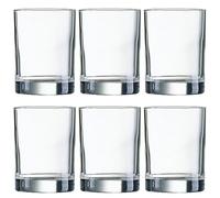 Arcoroc Princesa - Set 6 vasos forma baja de vidrio tensionado 22cl