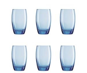 Arcoroc Salto Ice Blue Caja 6 Vasos Altos Vidrio 35cl Sodo No Apto Microondas Apto Frigorífico Reciclable