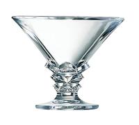 Arcoroc Set de 6 copas de helado Palmier de vidrio 21 cl | Transparente, Vidrio, formato cónico, acabado brillo, 21 cl, 6 piezas, apto para frigorífico, fácil de limpiar