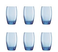 Arcoroc Salto Ice Blue Caja 6 Vasos Altos Vidrio 35cl Sodo No Apto Microondas Apto Frigorífico Reciclable