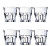 Arcoroc Set de 6 vasos bajos Granity de vidrio 16 cl