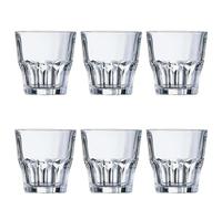 Arcoroc Set de 6 vasos bajos Granity de vidrio 20 cl