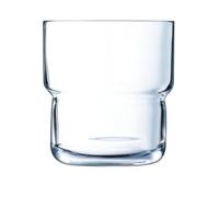 Arcoroc Set de 6 vasos bajos Log de vidrio 22 cl