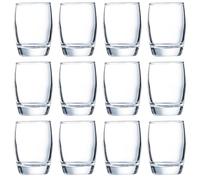 Arcoroc Vasos Bajos Vidrio, 6 cl, 12 unidades