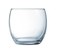 ARCOROC VINA Caja 6 Vasos Bajos Vidrio 34CL Transparente Brillo Fabricado en Francia Reciclable
