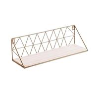 Arcoroc Vinthera Moa Estante Doble De Pared Acero Y Paulownia 40x12x12cm