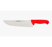 Arcos Cuchillo carnicero Acero Inoxidable. Cuchillo cocina profesional para cortar carne, pescado y verduras. Mango ergonómico polioximetileno y Hoja 250 mm. Serie 2900. Color azul.