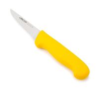 ARCOS 2900 Cuchillo Deshuesador con Hoja de Acero Inoxidable de 100mm y Mango de Polipropileno. Cuchillo Carnicero para Deshuesar Jamón y Piezas de Carne. Color Amarillo