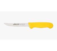 Arcos Cuchillo deshuesador con Hoja Acero Inoxidable Nitrum 160 mm. Cuchillo profesional para cortar huesos carne. Mango ergonómico polipropileno. Serie 2900. Color amarillo.