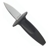 Arcos Abre Ostras Acero Inoxidable 60 mm | Utensilio de alta resistencia para abrir moluscos con mango de polipropileno. Serie Gadgets. Color negro.