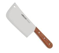 Arcos Serie Atlantico - Macheta de Cocina | Hacha para cortar huesos y carne - Hoja de Acero Inoxidable NITRUM de 180 mm - Mango de madera Jatoba - Color marrón