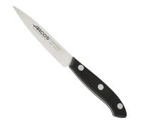 Arcos Bolonia - Cuchillo para mondar - Hoja de Acero Inoxidable NITRUM de100 mm - Mango Polioximetileno (POM) Negro